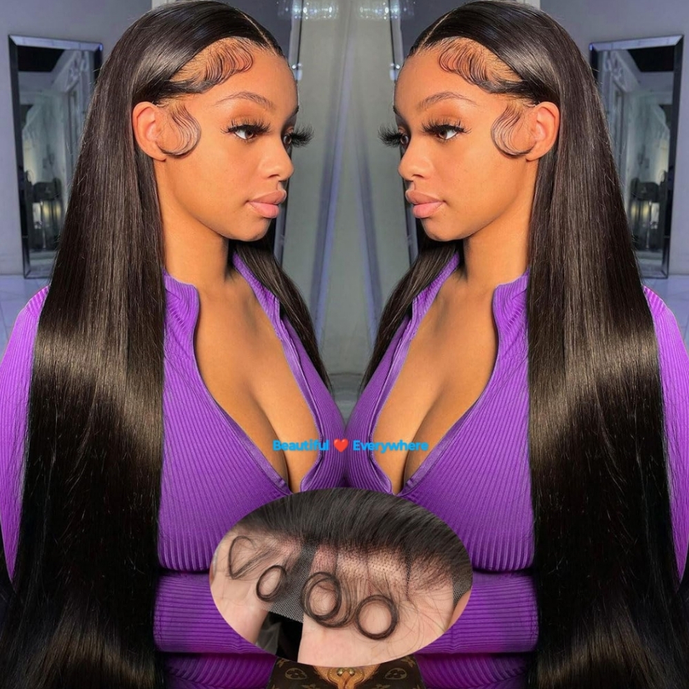 Human lace wig